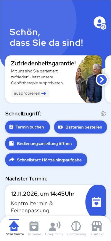 Screens der Dora App